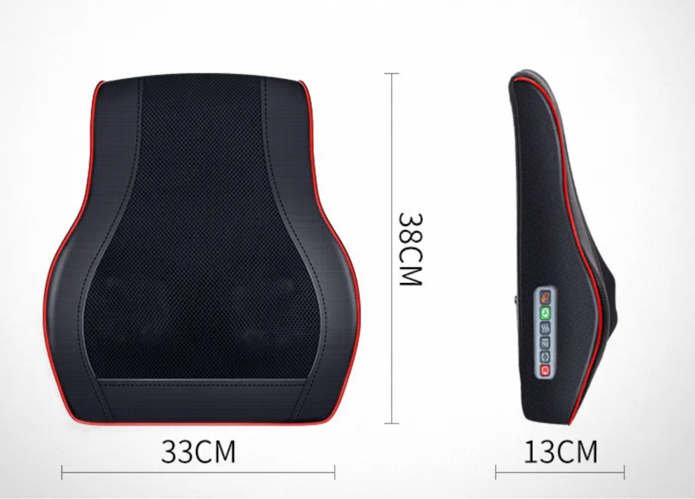 Multifunctional Electric Heating Kneading Vibration Waist Back Massage Pillow